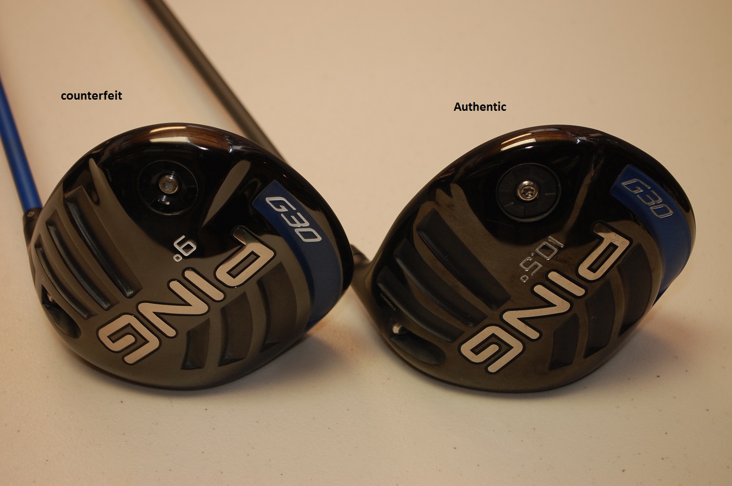 Golf Club Brokers Blog Counterfeit Ping G30 Driver Compared To 