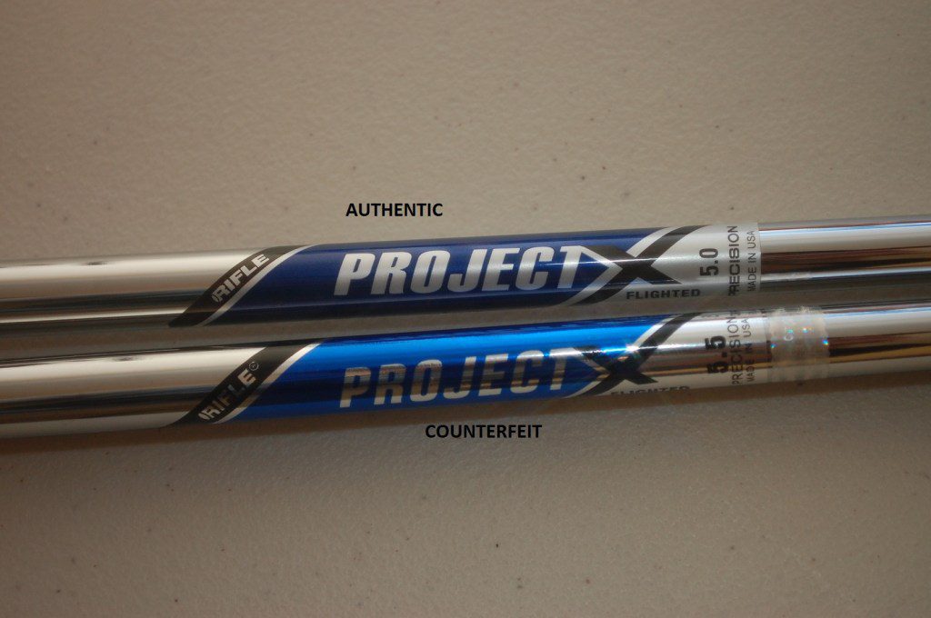 Counterfeit Project X Shaft