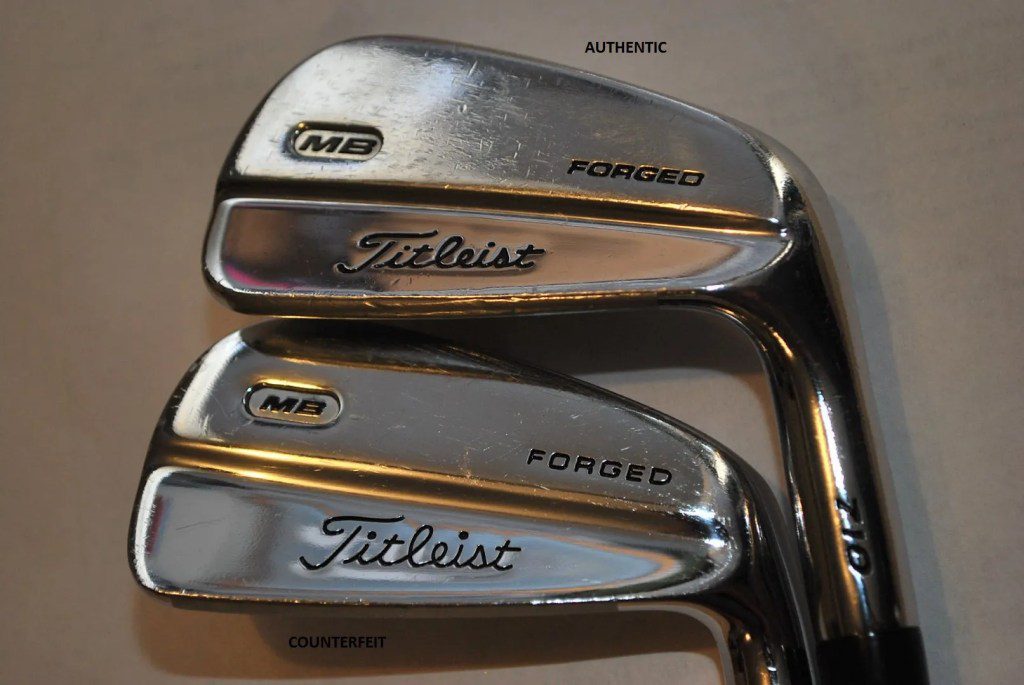 Counterfeit Titleist MB 710 Iron Set