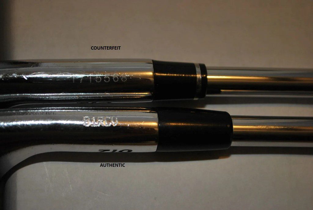 Counterfeit Titleist MB 710 Iron Set